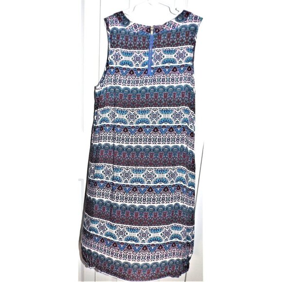 Pink Rose S multicolor striped sleeveless dress, New with tags, Rayon - Picture 3 of 5